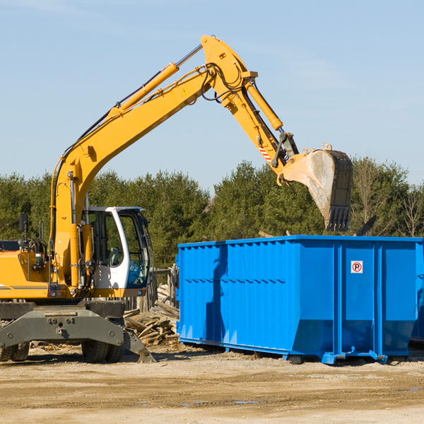 can i choose the location where the residential dumpster will be placed in Pleasant Run